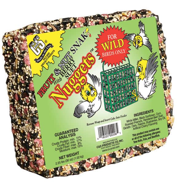 C & S Fruit Nut Seed Snak Suet Nuggets 2.25 lb