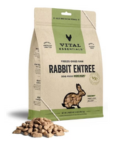 Vital Essentials Freeze-Dried Raw Rabbit Entrée Mini Nibs Dog Food 5.5 oz