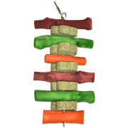 A&E Colored Circle Hay Chew Stackers Small Animal Chew Toy