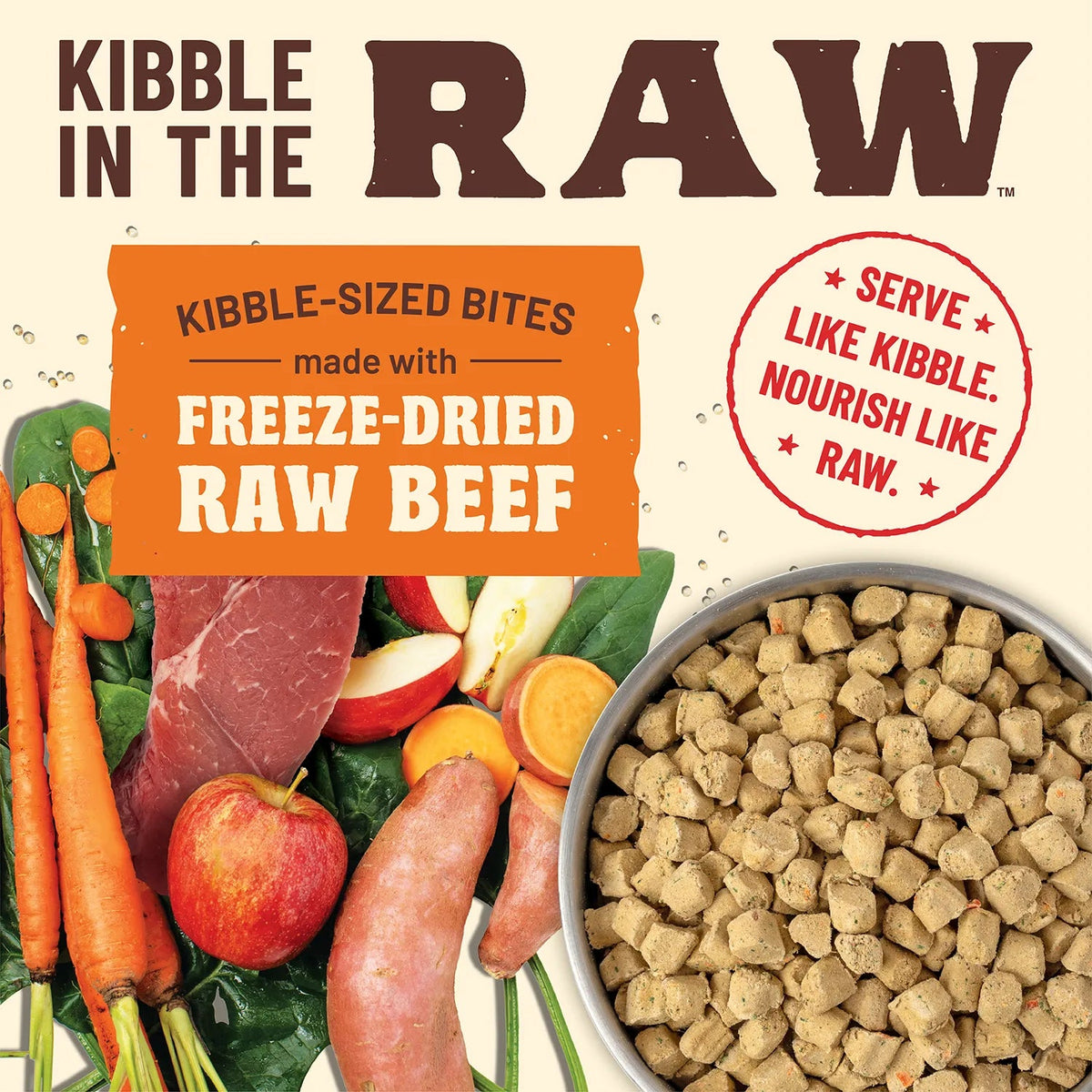 Primal Kibble in the Raw Beef Recipe Adult Dog Food