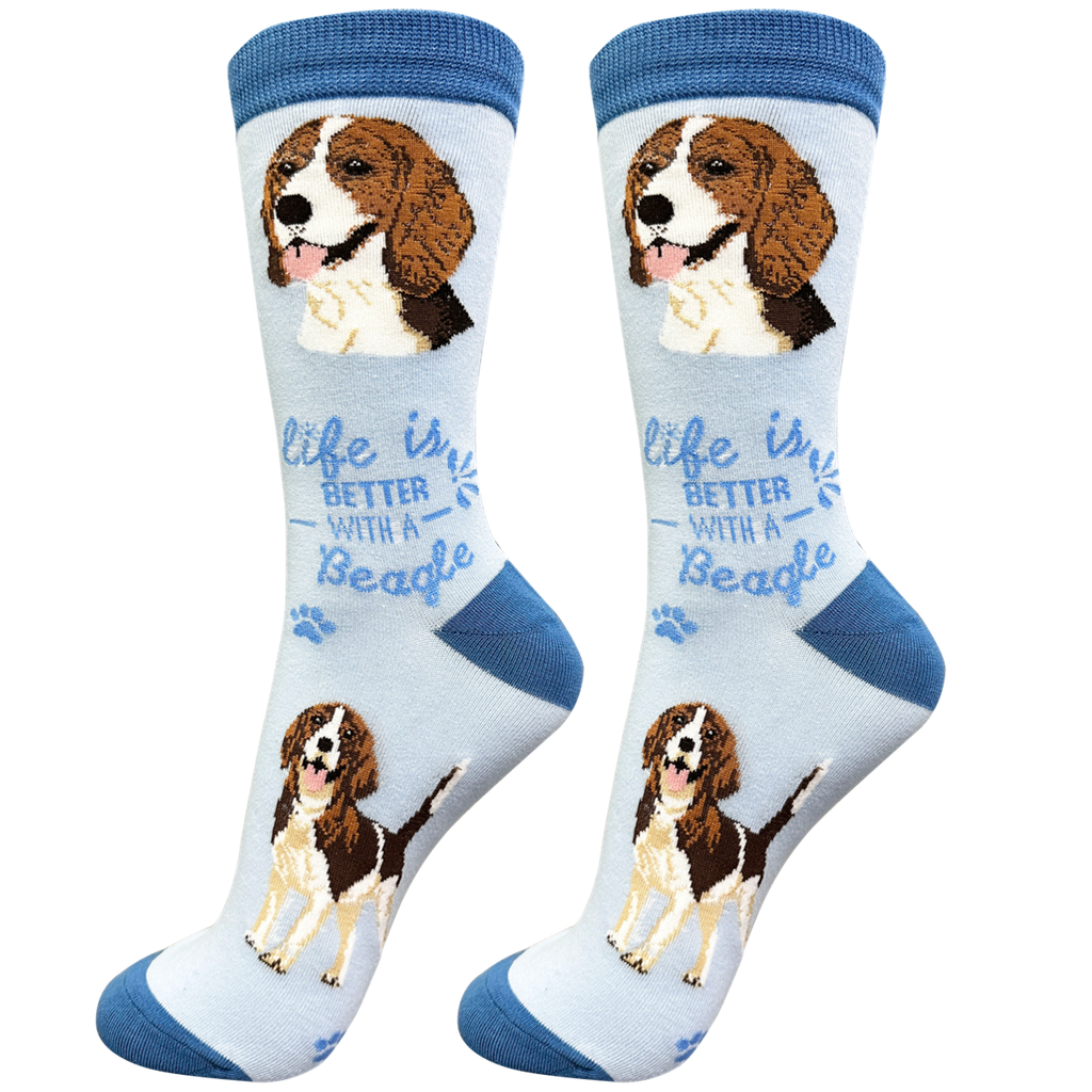 E & S Imports Life is Better With a Beagle Socks