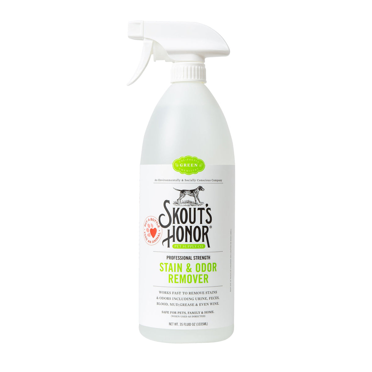 Skout's Honor Professional Strength Dog Stain & Odor Remover Spray 35 oz