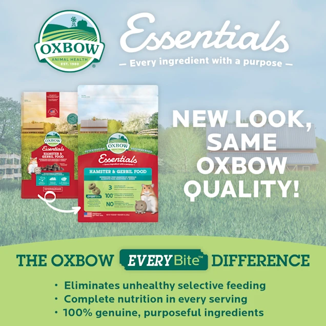 Oxbow Essentials Hamster & Gerbil Dry Food 1 lb