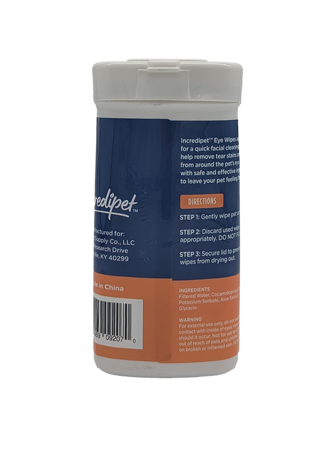 Incredipet Eye Pet Wipes 25 ct