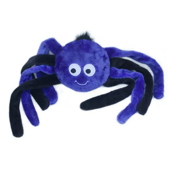 Zippy Paws Halloween Grunterz Purple Spider Plush Dog Toy 33 in