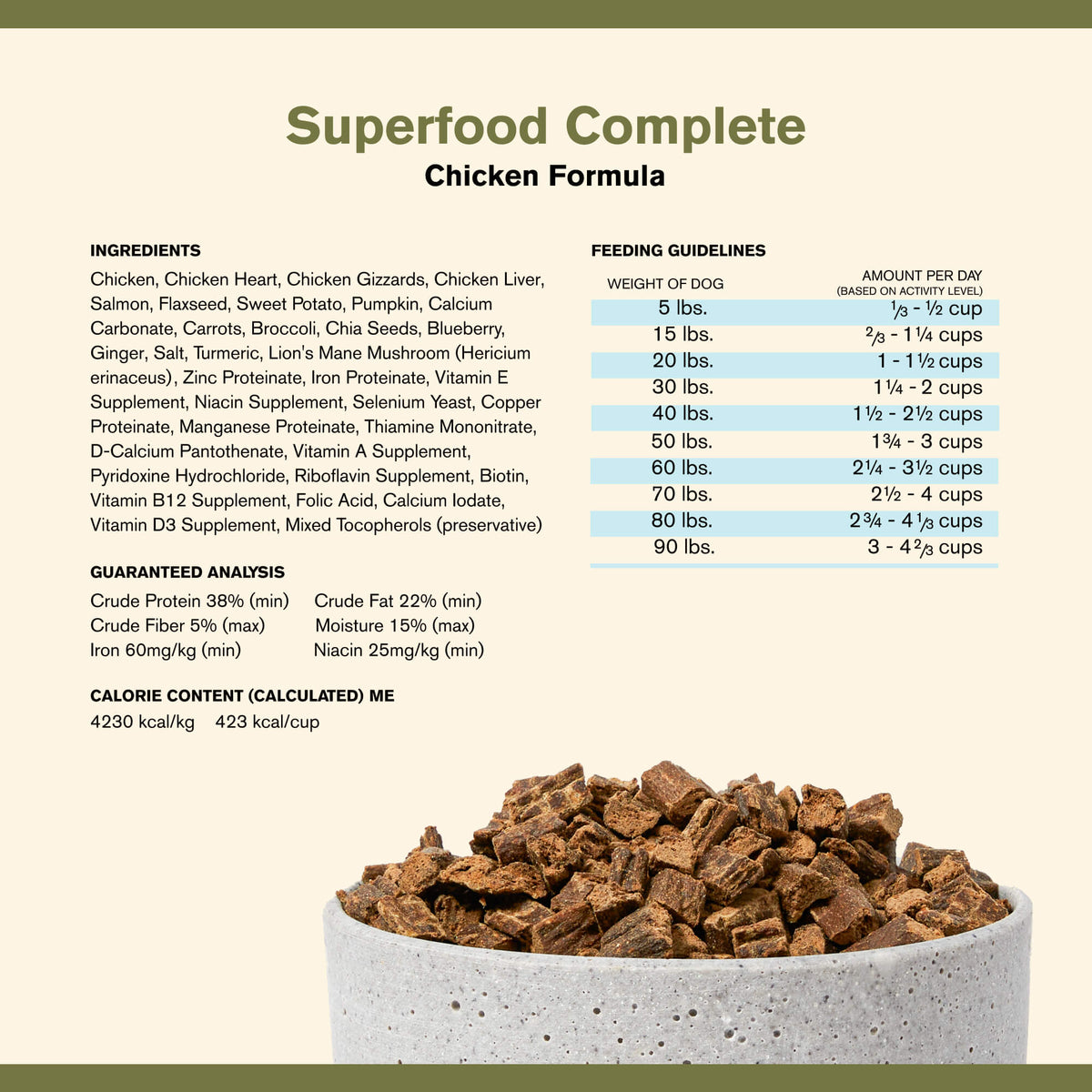 Badlands Ranch Superfood Complete Chicken Formula Adult Air-Dried Dog Food