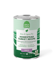 Open Farm Grain-Free Homestead Turkey Pate Recipe Canned Dog Food
