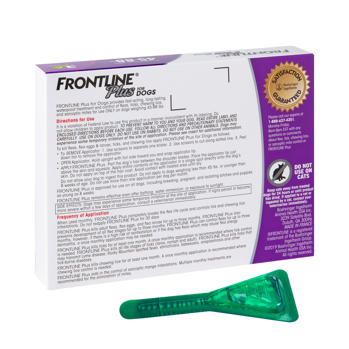 Merial Frontline Plus Flea & Tick Treatment 3 pack