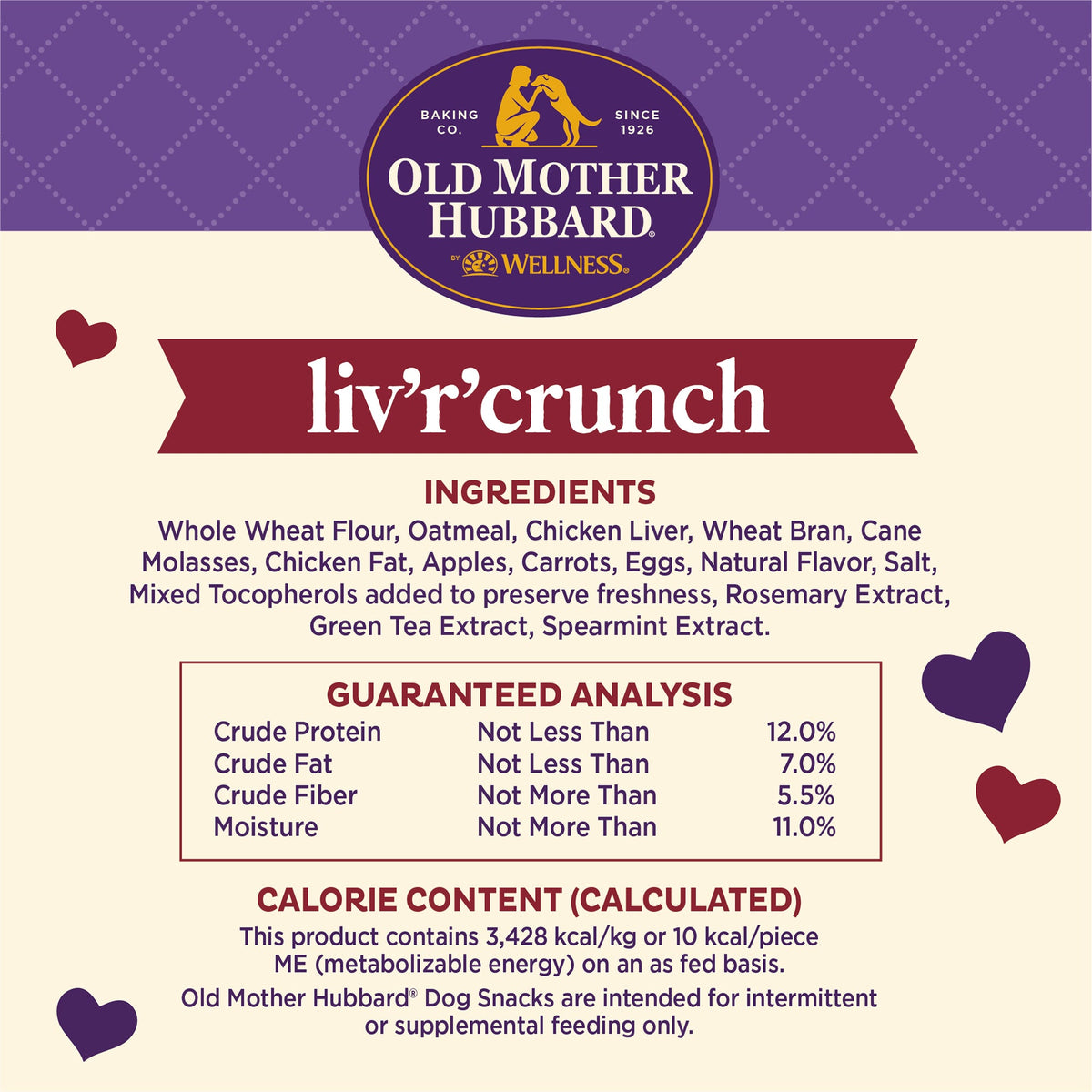 Old Mother Hubbard Liv'R'Crunch Mini Dog Biscuits 20 oz