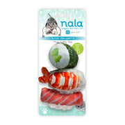 Nala Sushi Plush Catnip Cat Toys 3 pk