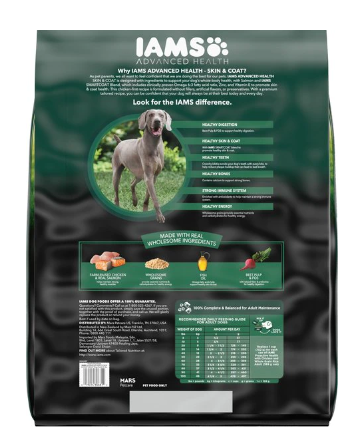 Iams Advanced Health Skin & Coat Chicken & Salmon Recipe Dry Dog Food