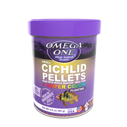 Omega One Small Cichlid Floating Fish Food Pellets 3.5 oz