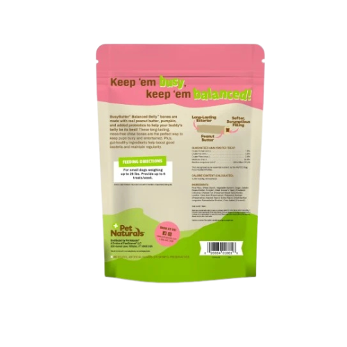 Pet Naturals BusyButter Balanced Belly Bones Dog Treat for Small Dogs 13 oz