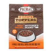 Primal Raw Frozen Butchers Blend Beef Pet Food Topper 2 lb