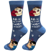 E & S Imports Life is Better With a Dog Socks