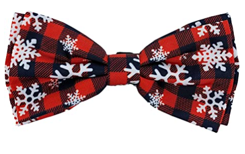 Huxley & Kent Holiday Buffalo & Snow Bow Tie Collar Accessory