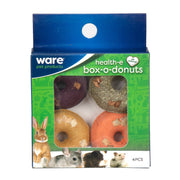Ware Health-e Box-O-Donuts Small Animal Chew Toys 4 pk