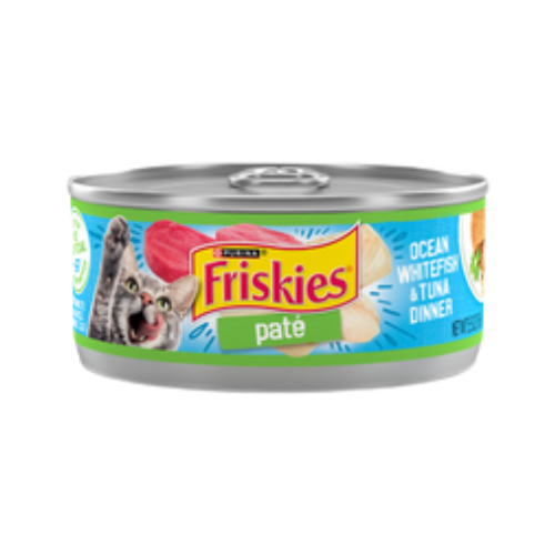 Friskies Ocean Whitefish & Tuna Dinner Pate Canned Cat Food