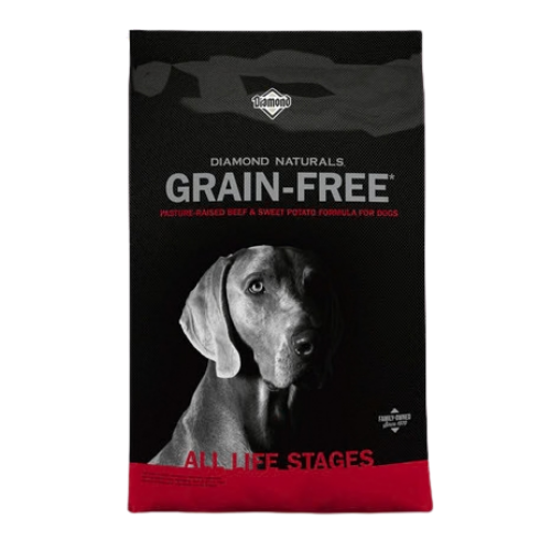 Diamond Naturals Grain-Free Beef & Sweet Potato Dry Dog Food 28 lb