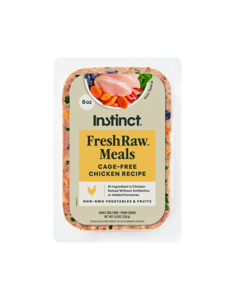 Instinct FreshRaw Meals Cage-Free Chicken Recipe Adult Dog Food 8 oz