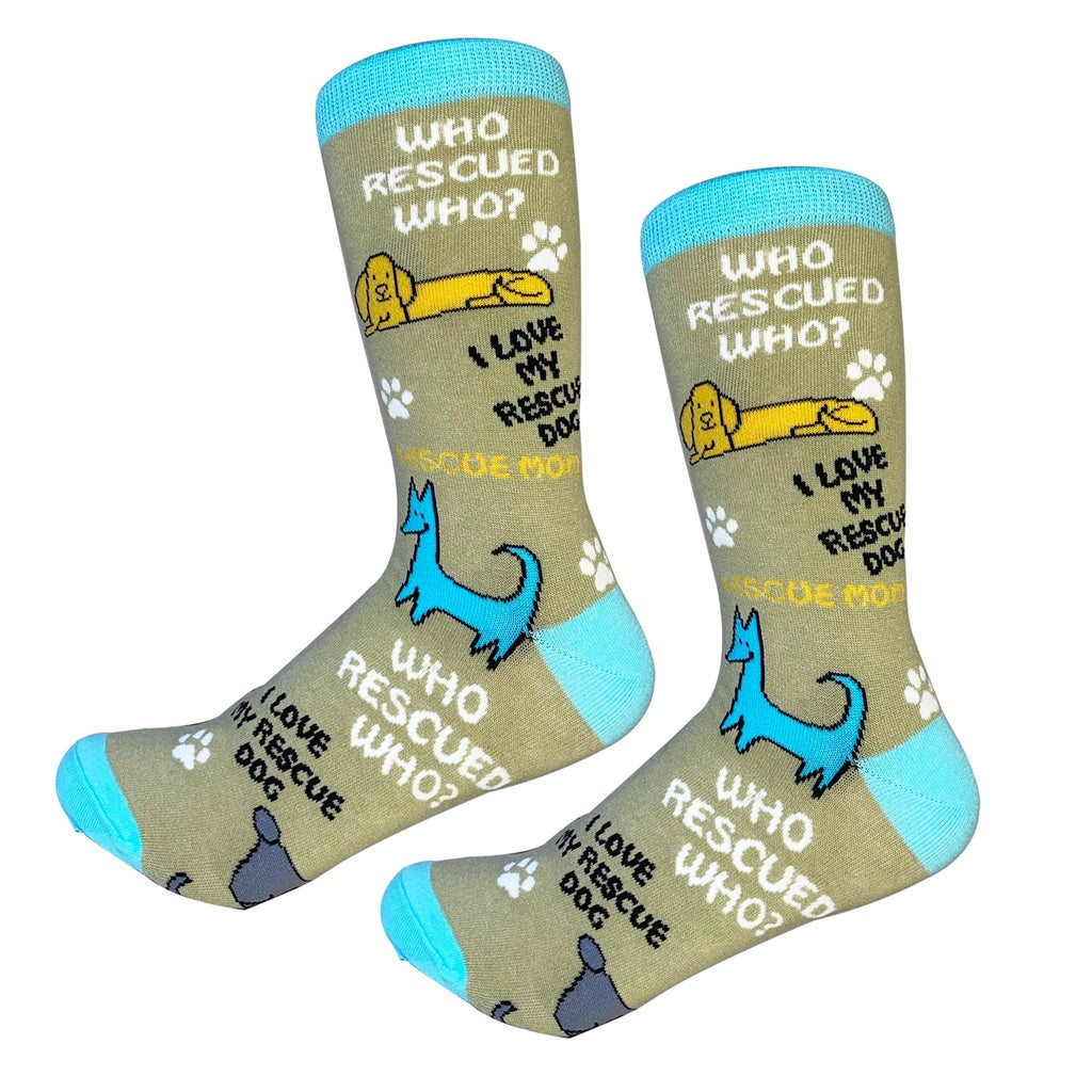 E & S Imports Who Rescued Who? Socks