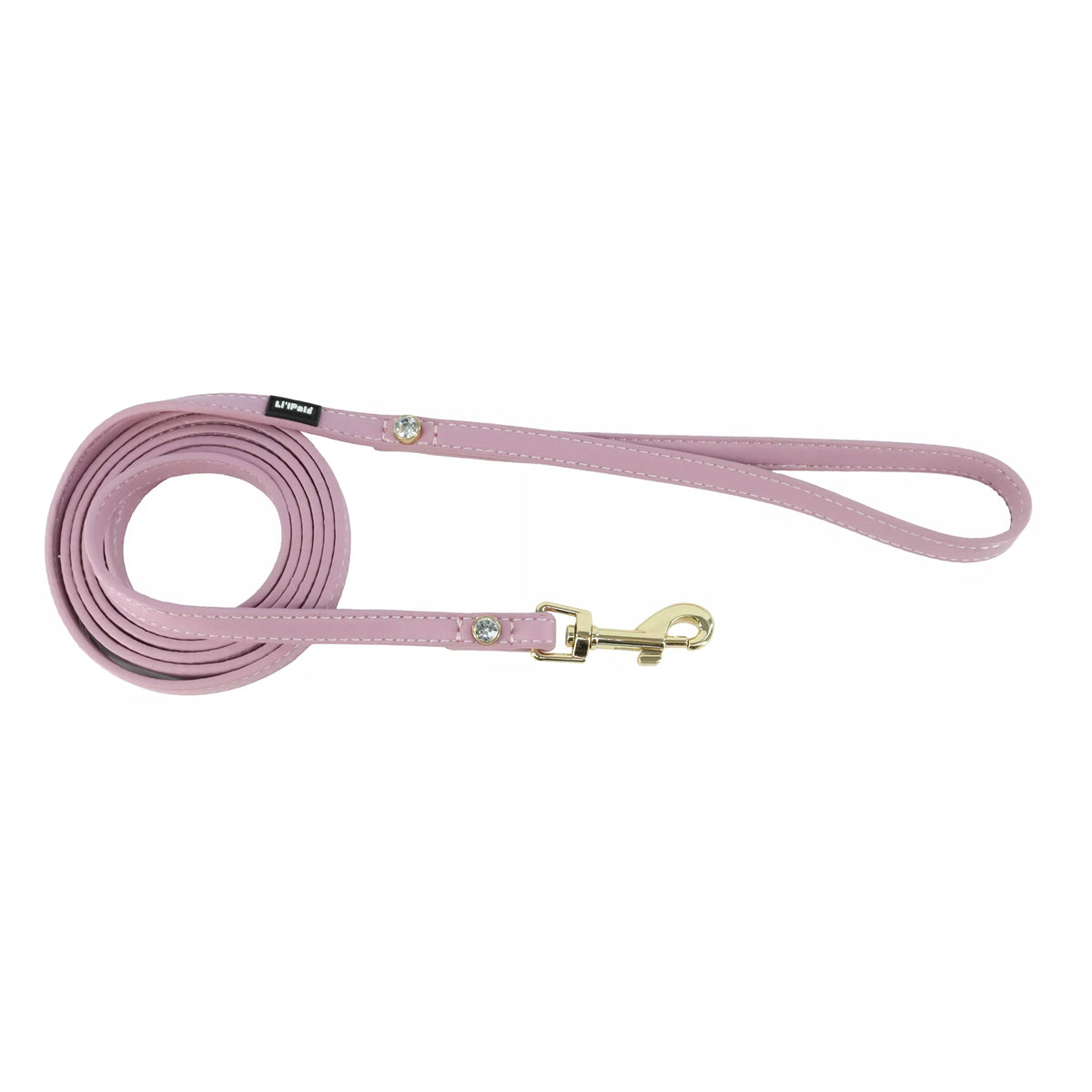 Coastal Pet Products Li'l Pals Posh B'Dazzled Jeweled Dog Leash-Lilac 3/8 in x 6 ft