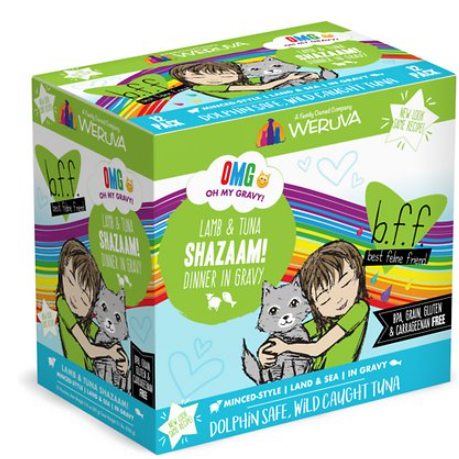 Weruva B.F.F. Oh My Gravy Shazaam! Lamb & Tuna Dinner In Gravy Grain-Free Wet Cat Food