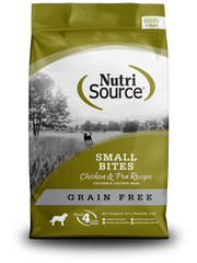 Nutrisource Small Bites Grain-Free Chicken & Pea Recipe Dog Food