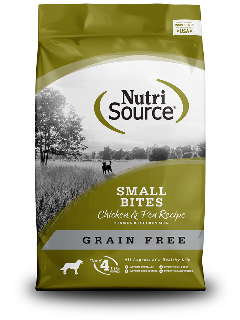 Nutrisource Small Bites Grain-Free Chicken & Pea Recipe Dog Food