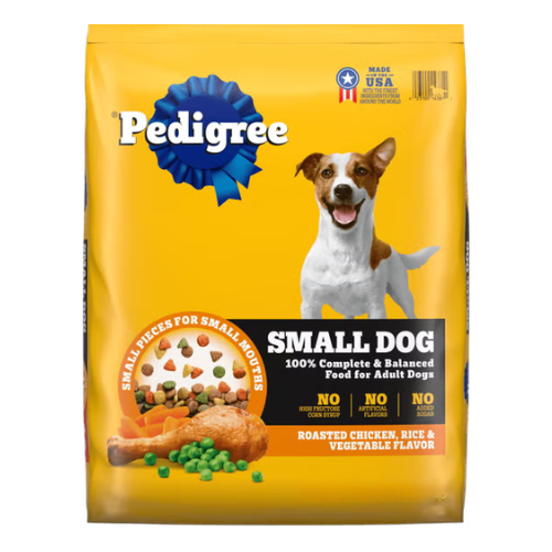 Pedigree Complete Nutrition Roasted Chicken, Rice & Vegetable Flavor Small Breed Adult Dry Dog Food