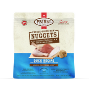 Primal Freeze-Dried Raw Nuggets Duck Recipe Dog Food 14 oz
