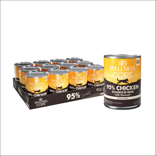 Wellness Ninety-Five Percent Chicken Grain-Free Canned Dog Food Topper