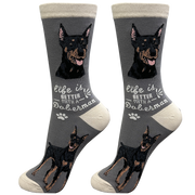 E & S Imports Life is Better With a Doberman Socks