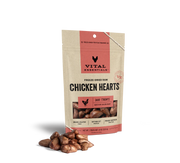 Vital Essentials Freeze-Dried Chicken Hearts Dog Treats 1.9 oz