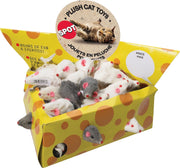Spot Ethical Pet Plush Miami Mice Cheesebox Multiples Cat Toy 2 in