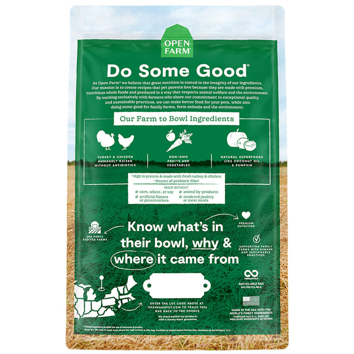Open Farm Homestead Turkey & Chicken Grain-Free Dry Dog Food