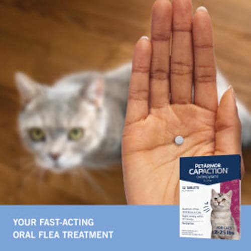 Petarmor CapAction Oral Flea Treatment Tablets for Cats 2-25lbs 6 ct