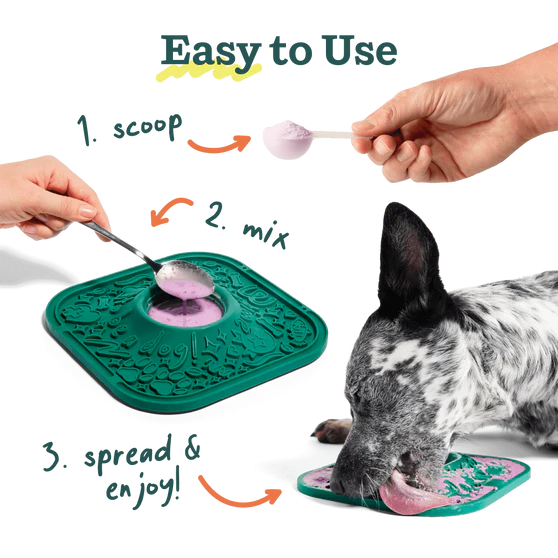 Woof Calming LickMix Lick Mat Spread for Dogs 5.5 oz