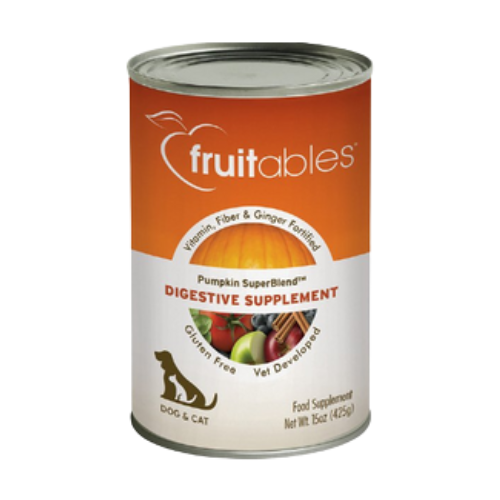Fruitables Pumpkin Digestive Supplement for Dogs & Cats 15 oz