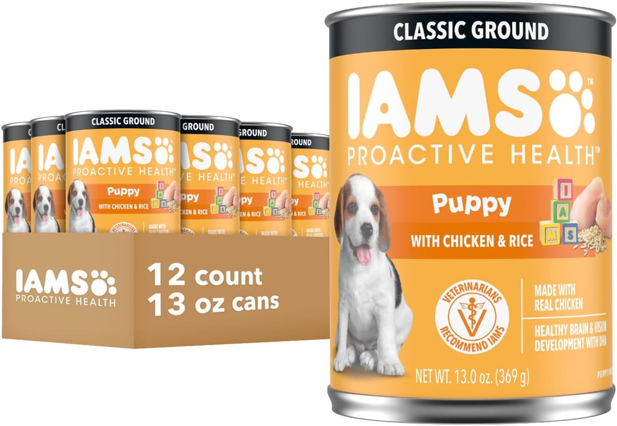 Iams Proactive Health Puppy With Chicken & Rice Pate Canned Dog Food