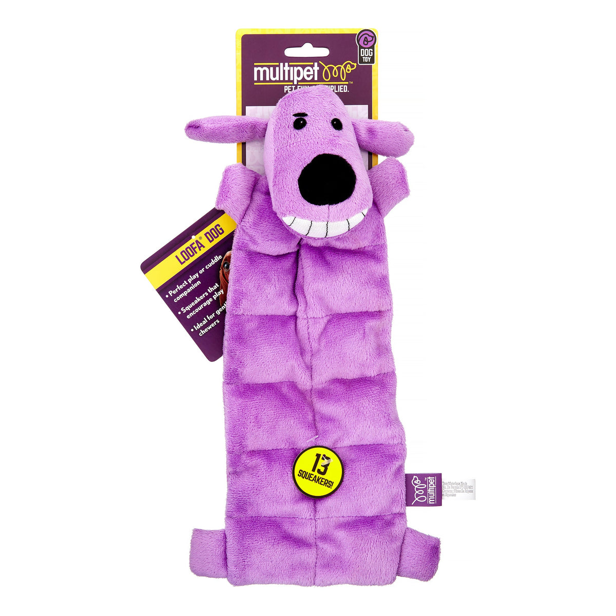 Multipet Loofa Squeaky Mat Dog Toy