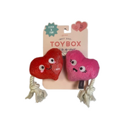 Pet Fringe Studio Valentine's Day Can't Be Ap-Heart Plush & Rope Dog Toy 12 in