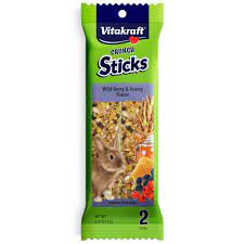 Vitakraft Crunch Sticks With Wild Berry & Honey Flavor Rabbit & Guinea Pig Treats 4 oz