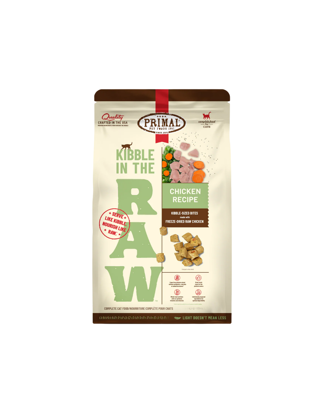 Primal Kibble in the Raw Chicken Recipe Dry Cat Food 1.5 lb