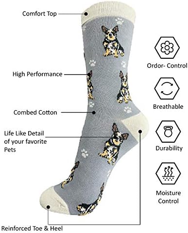 E & S Imports Pet Lover Socks Australian Cattle Dog, Unisex, One Size Fits Most