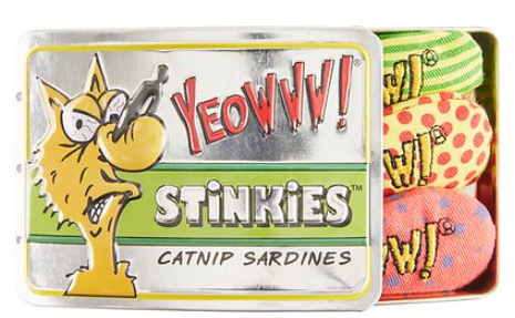 Yeowww Stinkies Catnip Sardines Toy 3 pk