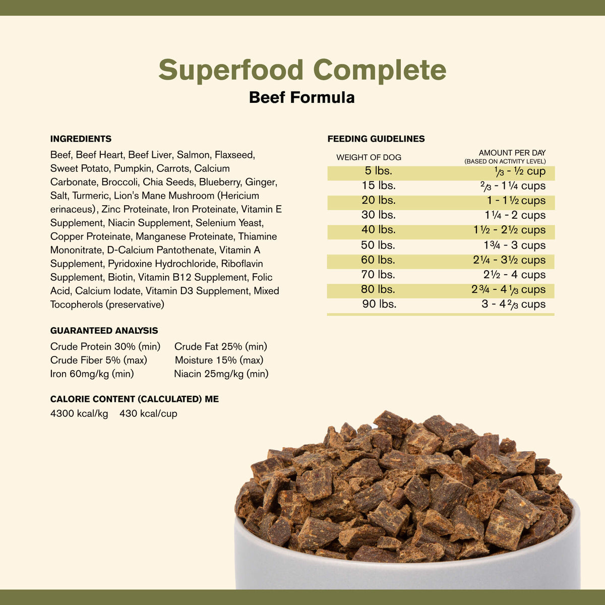 Badlands Ranch Superfood Complete Beef Formula Adult Air-Dried Dog Food