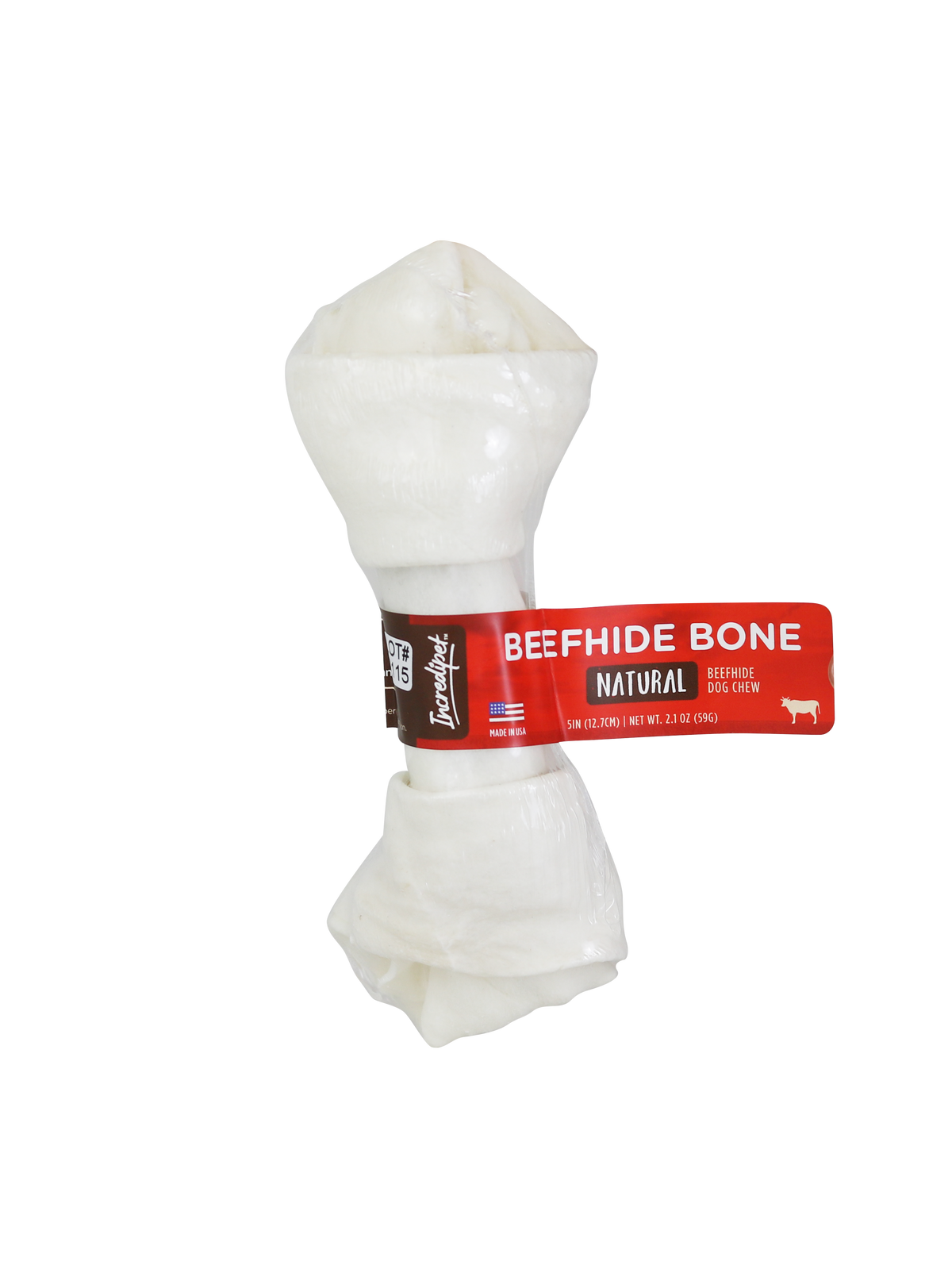 Incredipet Natural USA Beefhide Bone