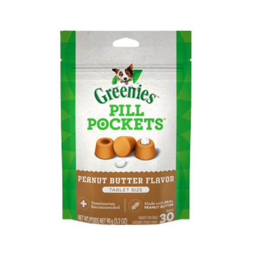 Greenies Pill Pockets for Tablets, Peanut Butter Flavor for Dogs 30 ct