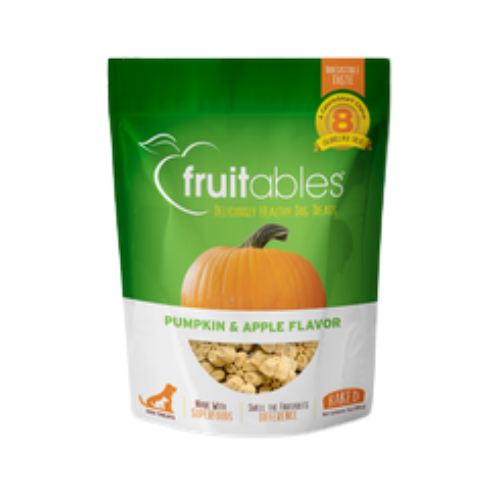 Fruitables Pumpkin & Apple Flavor Crunchy Dog Treats 7 oz